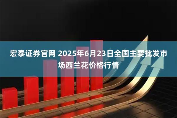宏泰证券官网 2025年6月23日全国主要批发市场西兰花价格行情