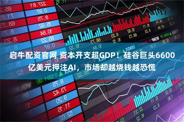 启牛配资官网 资本开支超GDP！硅谷巨头6600亿美元押注AI，市场却越烧钱越恐慌