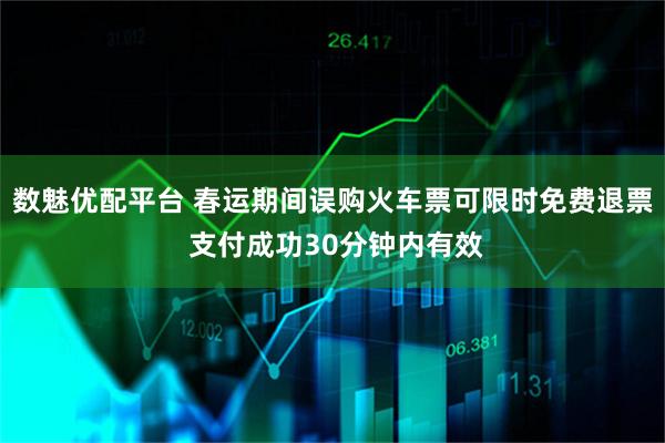 数魅优配平台 春运期间误购火车票可限时免费退票 支付成功30分钟内有效